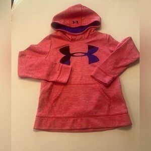 Pink under armour cold-gear hoodie